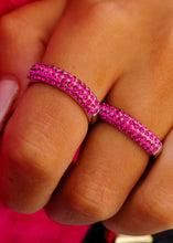 Load image into Gallery viewer, Pink Crystal Ring - Sterling Silver