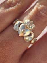Load image into Gallery viewer, Irish Claddagh Ring - 14K Yellow Gold