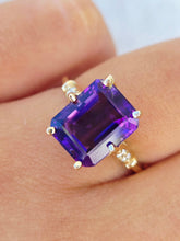Load image into Gallery viewer, Purple Passion Amethyst Ring- 14K Yellow Gold