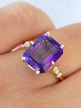 Load image into Gallery viewer, Purple Passion Amethyst Ring- 14K Yellow Gold