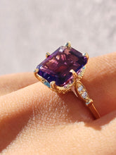 Load image into Gallery viewer, Purple Passion Amethyst Ring- 14K Yellow Gold