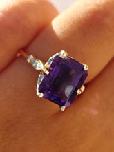 Load image into Gallery viewer, Purple Passion Amethyst Ring- 14K Yellow Gold