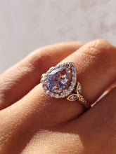 Load image into Gallery viewer, Pear Shaped Morganite and Diamond Ring - 14K Rose Gold