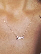 Load image into Gallery viewer, Diamond Love Necklace - 14K Yellow Gold