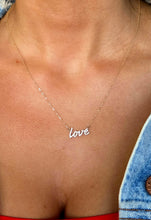 Load image into Gallery viewer, Diamond Love Necklace - 14K Yellow Gold