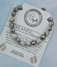 Load image into Gallery viewer, Silver Dipped Moonstone "Dreamer" Stacker - TJazelle