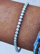 Load image into Gallery viewer, Diamond Tennis Bracelet - 14K White Gold