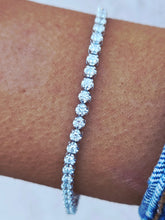 Load image into Gallery viewer, Diamond Tennis Bracelet - 14K White Gold