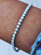 Load image into Gallery viewer, Diamond Tennis Bracelet - 14K White Gold