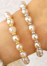 Load image into Gallery viewer, Champagne Agate Empowered Elegance Beaded Bracelet - TJazelle x Marie's