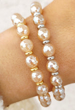 Load image into Gallery viewer, Champagne Agate Empowered Elegance Beaded Bracelet - TJazelle x Marie's