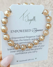 Load image into Gallery viewer, Champagne Agate Empowered Elegance Beaded Bracelet - TJazelle x Marie's