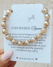 Load image into Gallery viewer, Champagne Agate Empowered Elegance Beaded Bracelet - TJazelle x Marie's