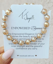Load image into Gallery viewer, Champagne Agate Empowered Elegance Beaded Bracelet - TJazelle x Marie's
