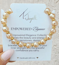 Load image into Gallery viewer, Champagne Agate Empowered Elegance Beaded Bracelet - TJazelle x Marie's