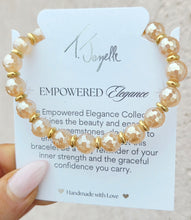 Load image into Gallery viewer, Champagne Agate Empowered Elegance Beaded Bracelet - TJazelle x Marie's