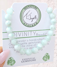 Load image into Gallery viewer, "Divinity" Green Angelite Stacker - TJazelle