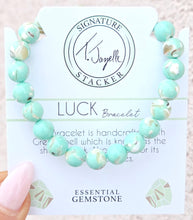 Load image into Gallery viewer, "Luck" Green Shell Stacker - TJazelle