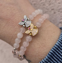 Load image into Gallery viewer, Breast Cancer Guardian Angel Stretch Bracelet- Luca and Danni