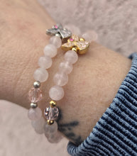 Load image into Gallery viewer, Breast Cancer Guardian Angel Stretch Bracelet- Luca and Danni