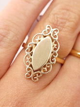 Load image into Gallery viewer, Filigree Signet Ring - 14K Yellow Gold