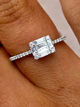 Load image into Gallery viewer, Diamond Emette Ring- 14K White Gold