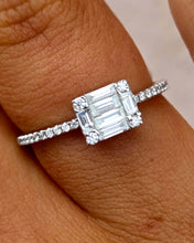 Load image into Gallery viewer, Diamond Emette Ring- 14K White Gold