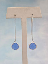 Load image into Gallery viewer, Light Cobalt Blue - Gemstone Threader Earring