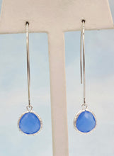 Load image into Gallery viewer, Light Cobalt Blue - Gemstone Threader Earring