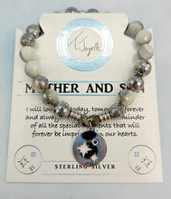 Load image into Gallery viewer, "Mother and Son" Silver Charm Bracelet - TJazelle