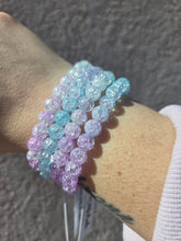 Load image into Gallery viewer, Mermaid Blue/Purple Crackle Beaded Bracelet - Elena Michele