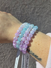 Load image into Gallery viewer, Mermaid Blue/Purple Crackle Beaded Bracelet - Elena Michele