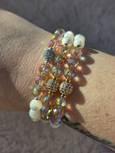 Load image into Gallery viewer, Mother of Pearl Citrine Disco Pave Ball- Elena Michele