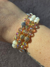 Load image into Gallery viewer, Mother of Pearl Citrine Disco Pave Ball- Elena Michele