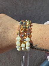Load image into Gallery viewer, Mother of Pearl Citrine Disco Pave Ball- Elena Michele