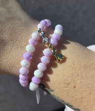 Load image into Gallery viewer, Bunny on Lilac Whisper Crystal Beaded Bracelet - Elena Michele