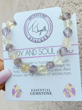 Load image into Gallery viewer, "Body and Soul" Amethyst Citrine Faceted Stacker -TJazelle
