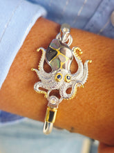 Load image into Gallery viewer, Octopus Black Mother of Pearl Topper - KOVEL - Cape Cod Clasp