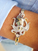 Load image into Gallery viewer, Octopus Black Mother of Pearl Topper - KOVEL - Cape Cod Clasp