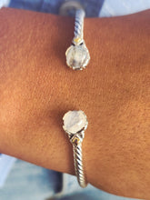 Load image into Gallery viewer, Rainbow Moonstone Twisted Cable Bangle Bracelet - Samuel B
