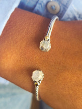 Load image into Gallery viewer, Rainbow Moonstone Twisted Cable Bangle Bracelet - Samuel B