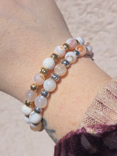 Load image into Gallery viewer, White Natural Agate Harmony Bracelet - TJazelle
