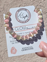 Load image into Gallery viewer, "Glow" Pink Champagne Cats Eye Stacker - TJazelle