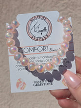 Load image into Gallery viewer, "Comfort" Pink Selenite Cats Eye Stacker - TJazelle