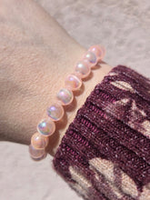 Load image into Gallery viewer, "Comfort" Pink Selenite Cats Eye Stacker - TJazelle