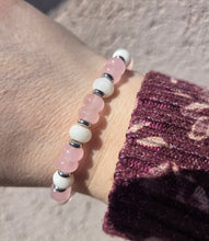 Load image into Gallery viewer, Rose Quartz Beige Jade Soulful Bracelet - TJazelle