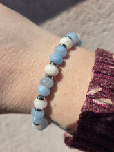 Load image into Gallery viewer, Aquamarine Beige Jade Soulful Bracelet - TJazelle