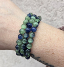 Load image into Gallery viewer, Blue Green Cats Eye Stacker - TJazelle