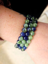 Load image into Gallery viewer, Blue Green Cats Eye Stacker - TJazelle