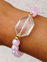 Load image into Gallery viewer, Pink Selenite w/Crystal Center Exclusive - TJazelle &amp; Marie's